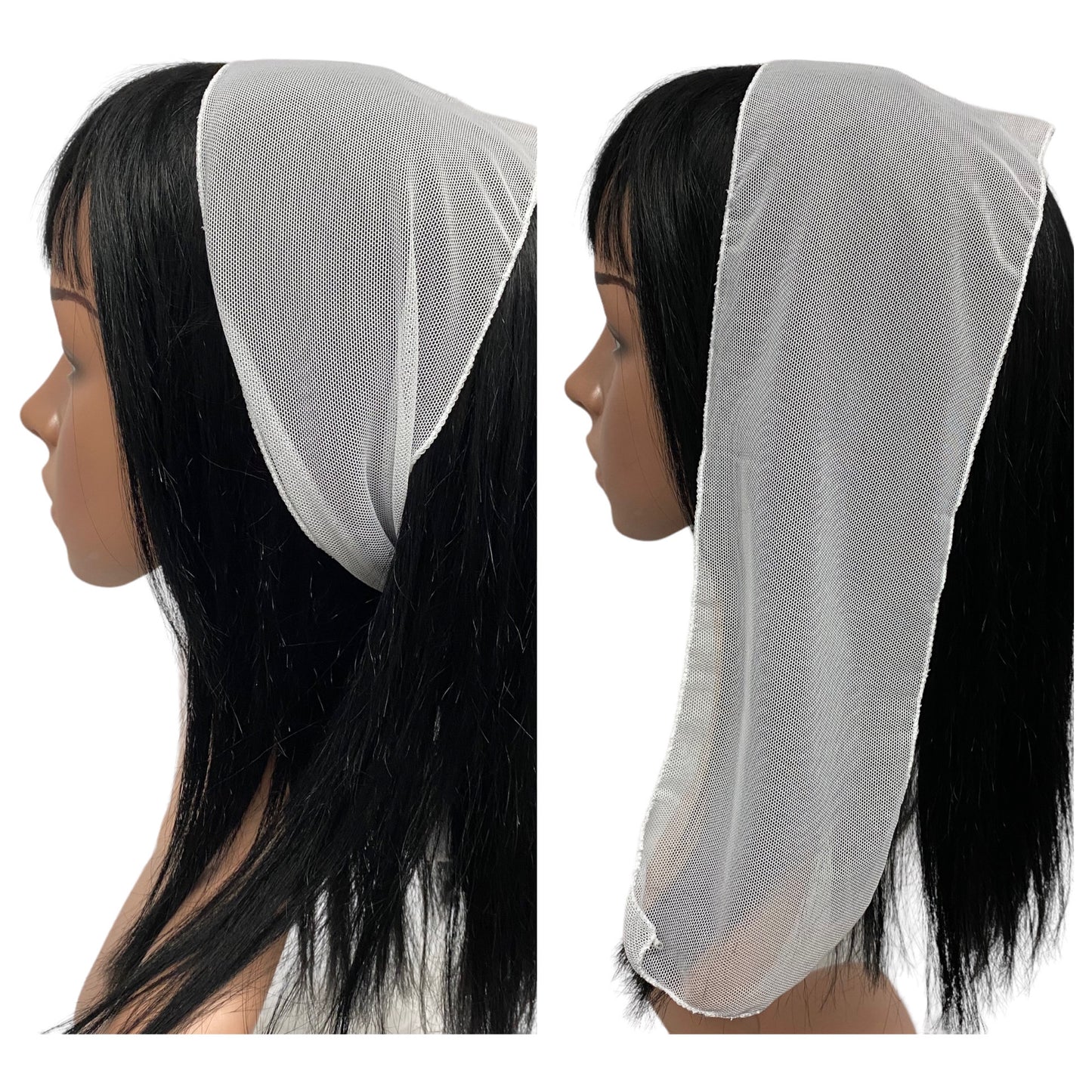 NEW! | Soft Net | Long Scarf | White