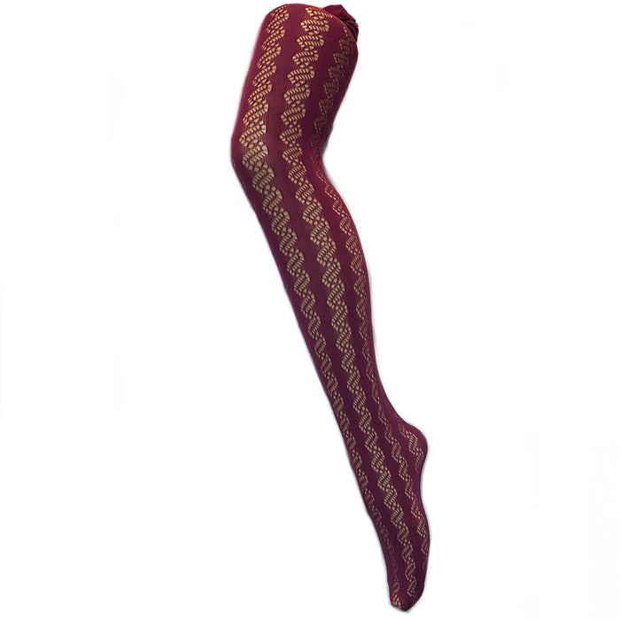 34 | Lace Pantyhose | Wine