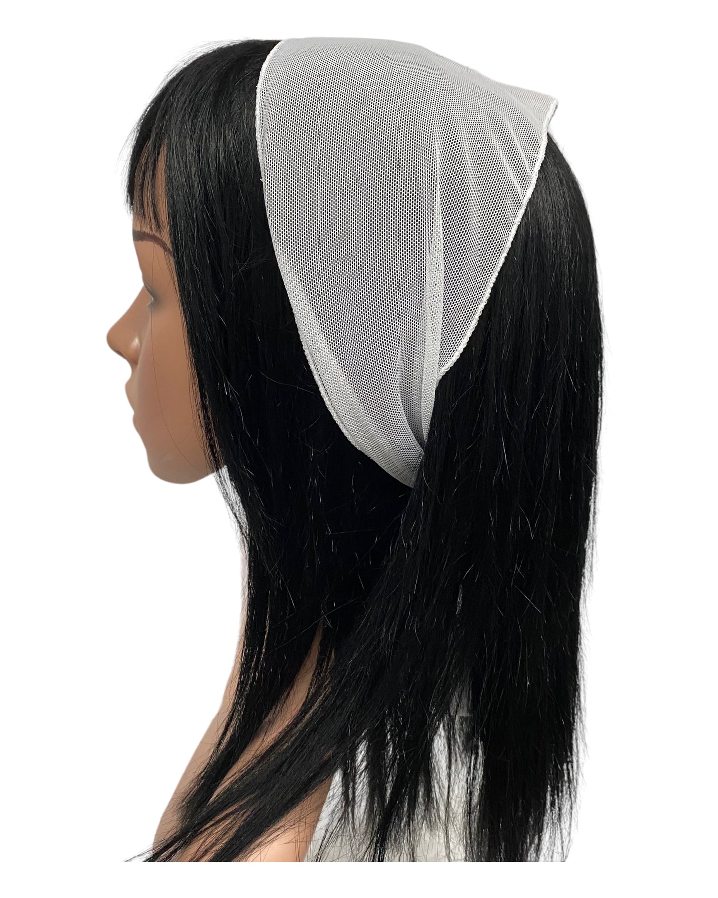 NEW! | Soft Net | Long Scarf | White