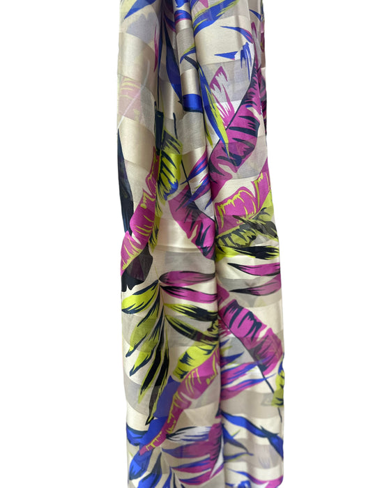 NEW! Tropical Print Silk Scarves