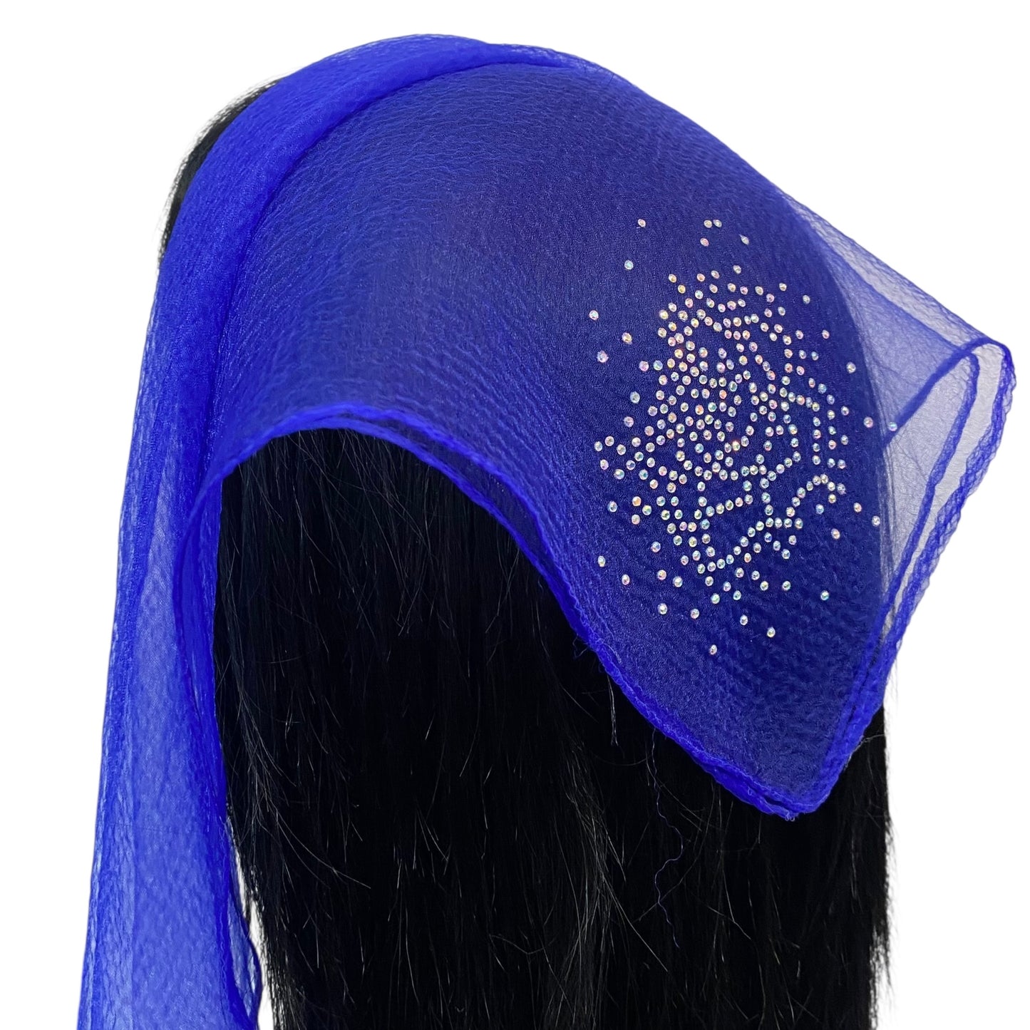 Solid Square Rhinestone | Blooming Rose | Royal blue