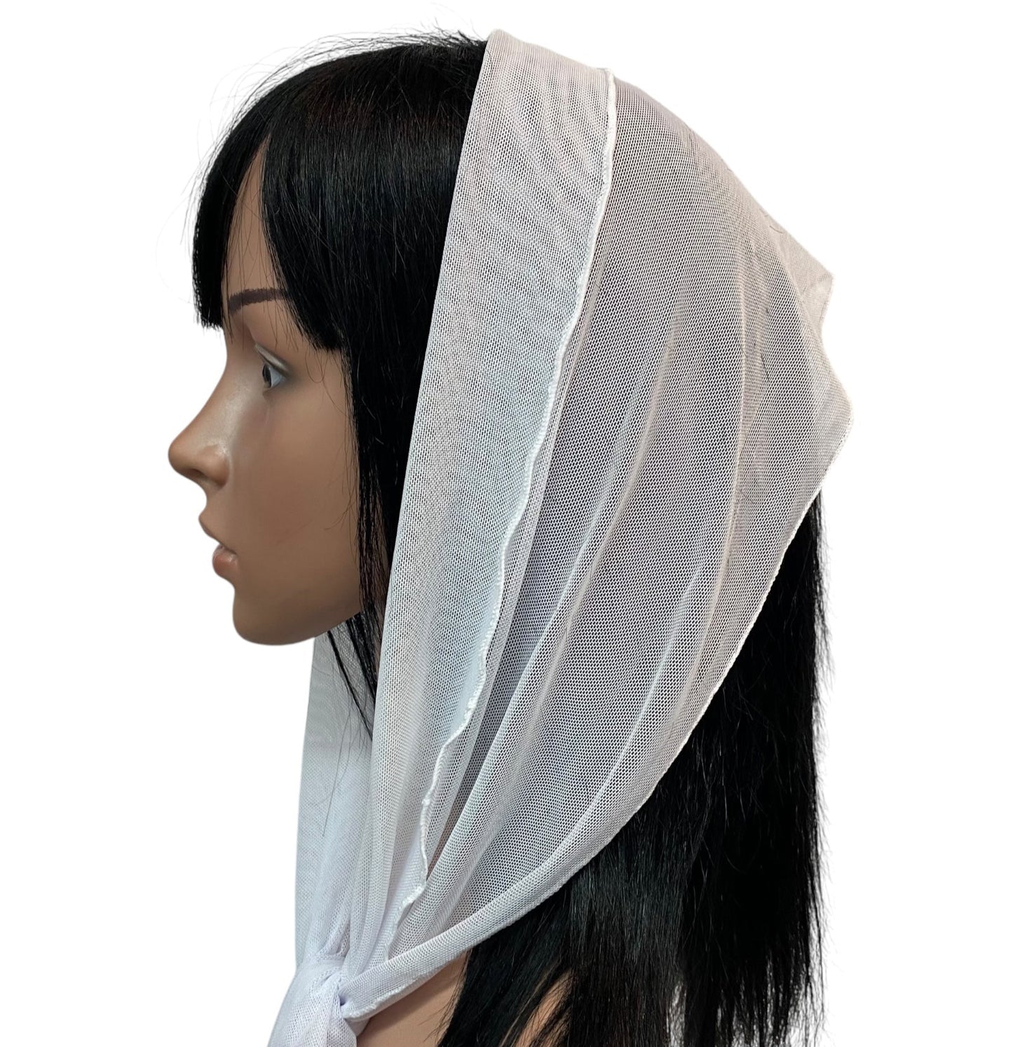 NEW! | Soft Net | Long Scarf | White