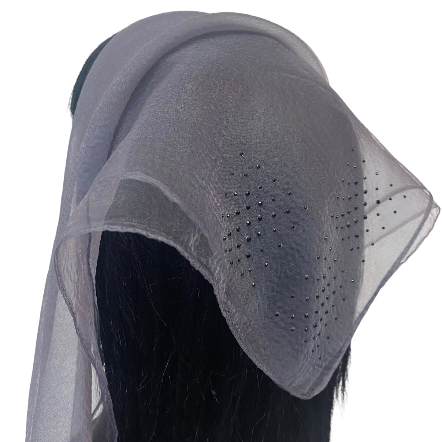 Square Rhinestone | 3-Box | Dk. gray/blk