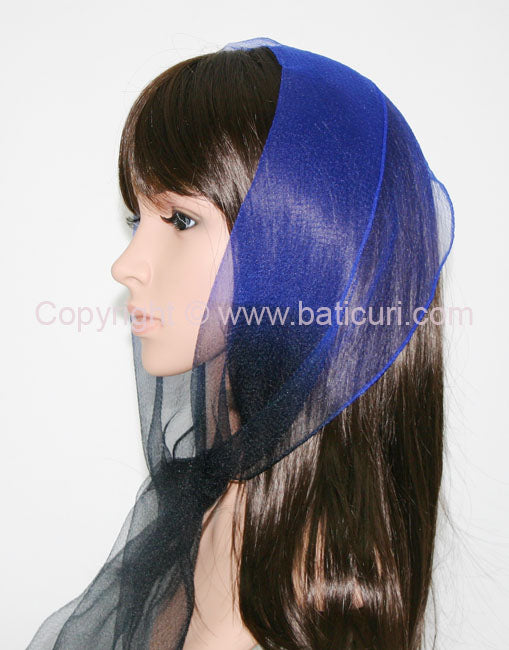 20 | Oblong Cloud | Royal Blue with Black Edges | 9"x50"