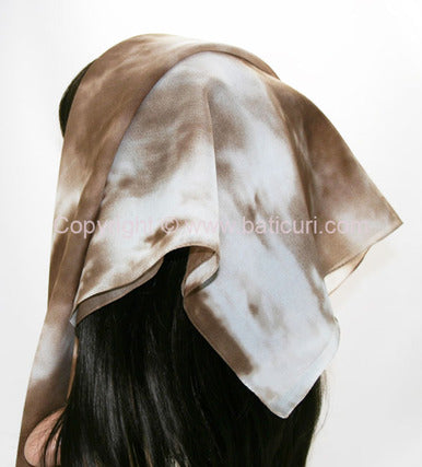 Italian | 30"x30" | Brown and Ivory Marble