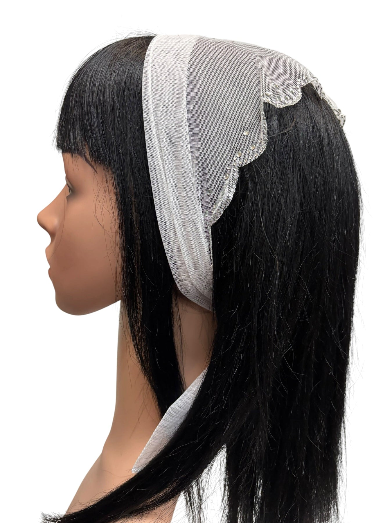 NEW Long Net Triangle & Headband Scarves