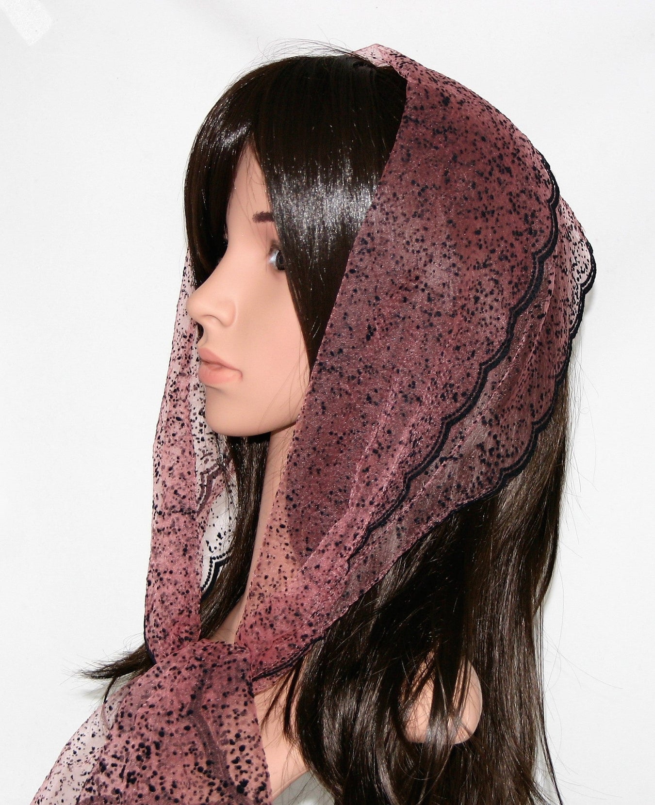 Oblong Wide Zig Zag Scarves with Design