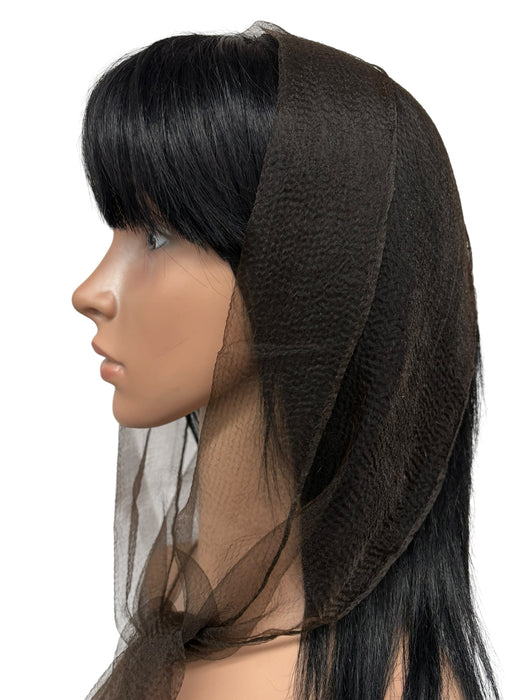 18-137(N) | Long Solid | Chocolate Brown | ≈8.5"x48''