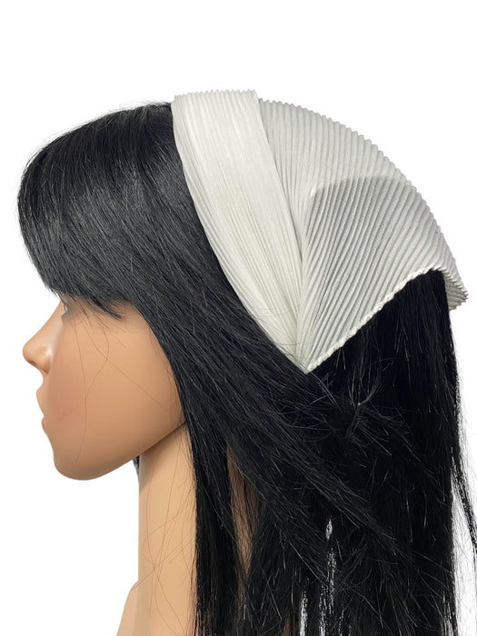 New! Italian Pleated Scarves | White