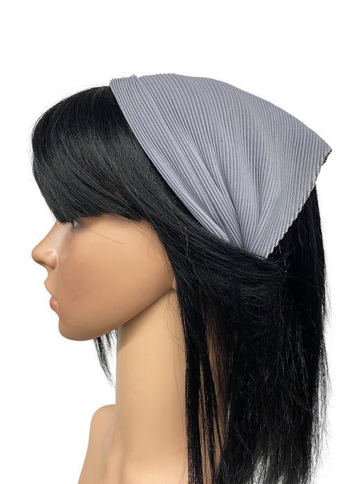 New! Italian Pleated Scarves | Grey