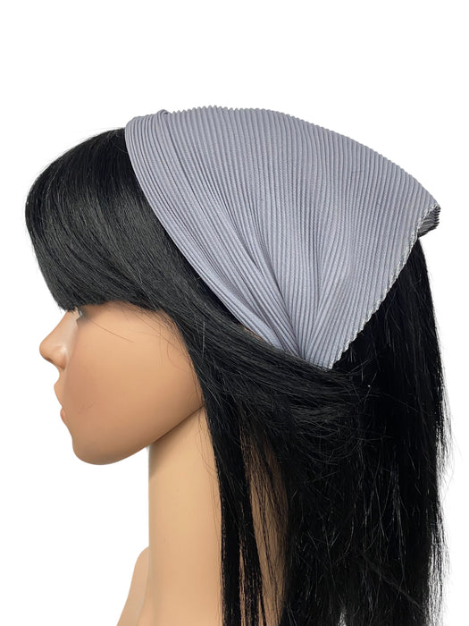 New! Italian Pleated Scarves | Grey