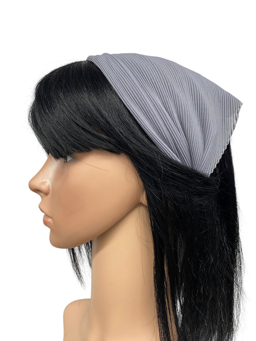 New! Italian Pleated Scarves | Grey