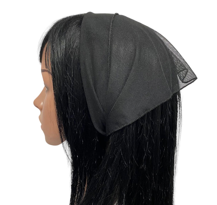 NEW! | Soft Net Scarf | Long Triangle | Black