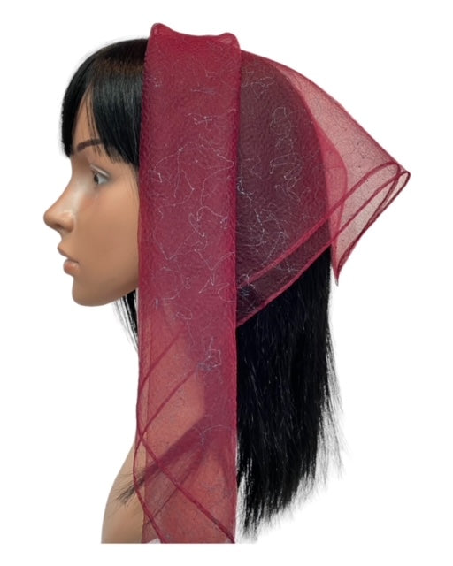 Solid | Spider Web | Maroon with Gray