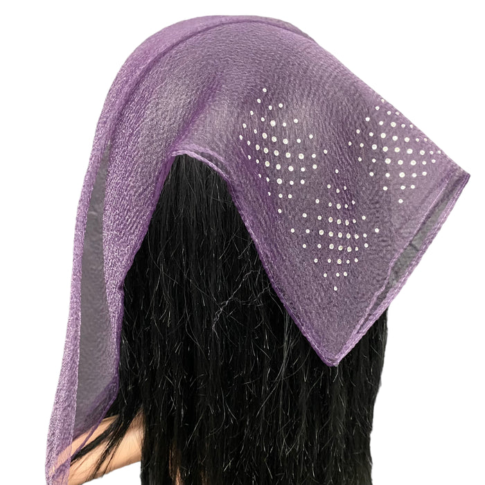 Square Rhinestone | 3-Box | Eggplant