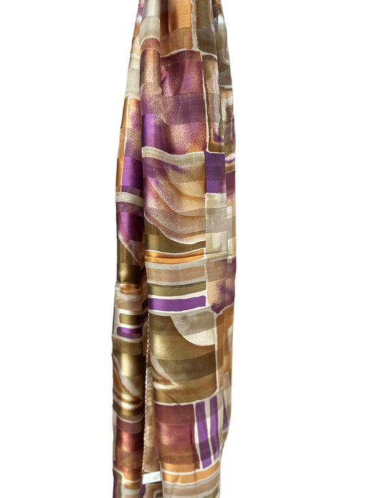 NEW! Silk Scarf | Geometric Squares