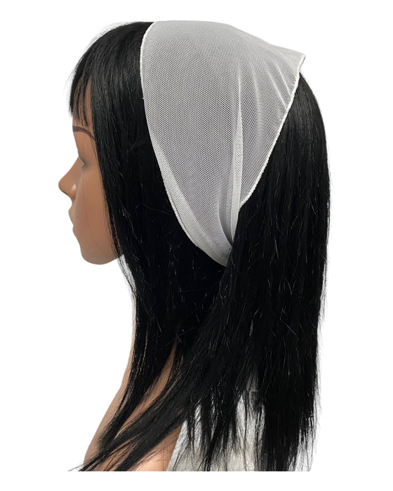 NEW! | Soft Net |  Long Scarf | White