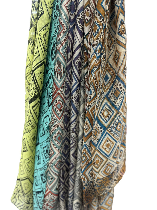 NEW! | Silk Scarves | Tribal Print