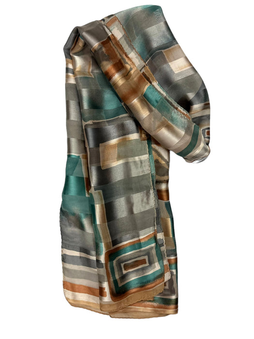 NEW! Silk Scarf | Geometric Squares