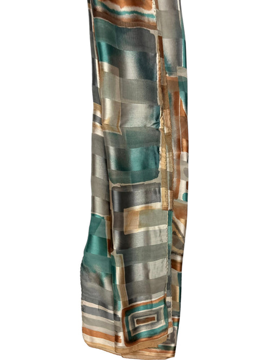 NEW! Silk Scarf | Geometric Squares