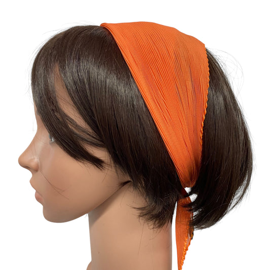 Polyester Pleated | Orange