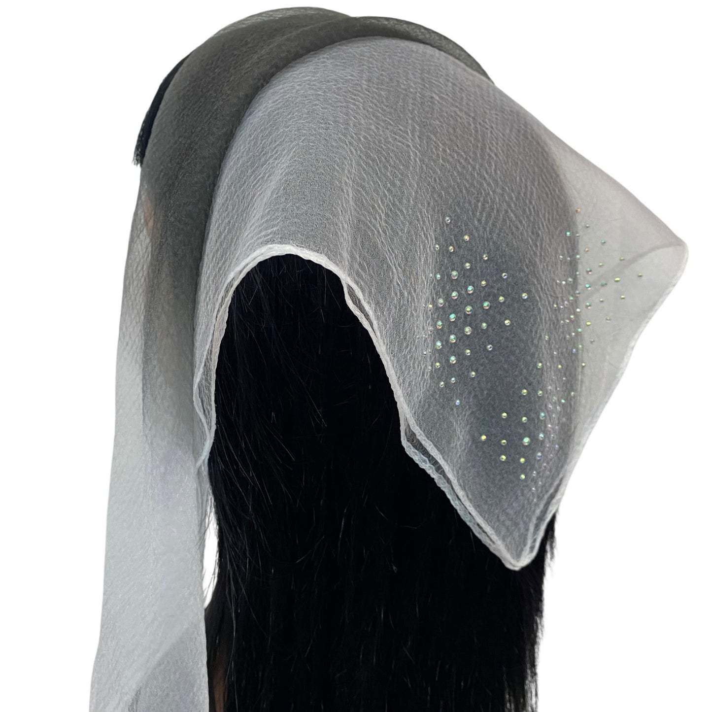 Square Cloud |Rhinestone | 3 Box |  Black/White/ Silver
