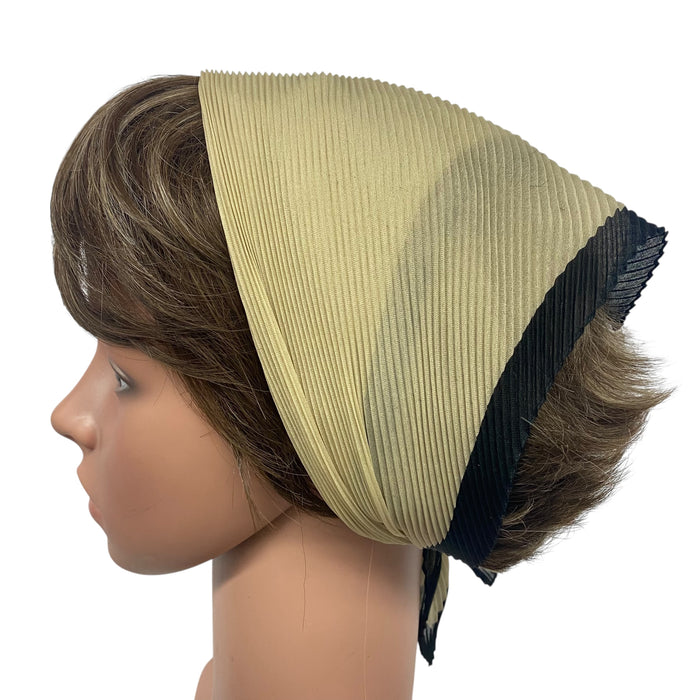 101-07 | Pleated Italian | Khaki | Black Border