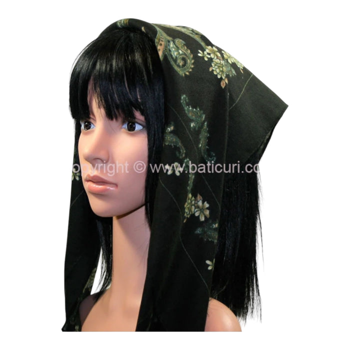 Traditional Scarves | Paisley | Black
