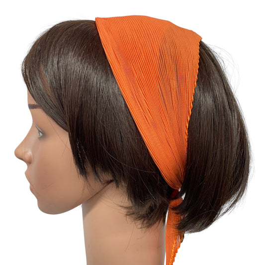 Polyester Pleated | Orange