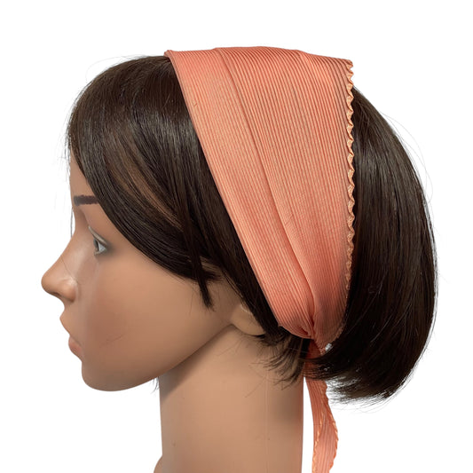 Polyester Pleated | Peach