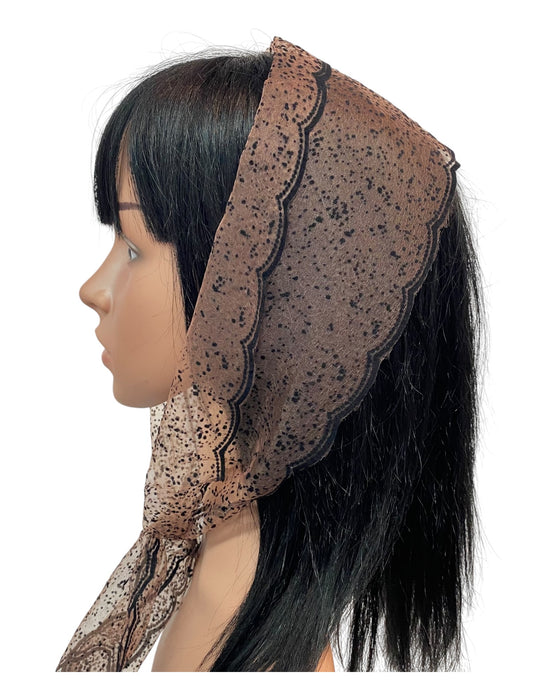 23 | Long X-Small | Zig-Zag Snowflake |Beige/Black