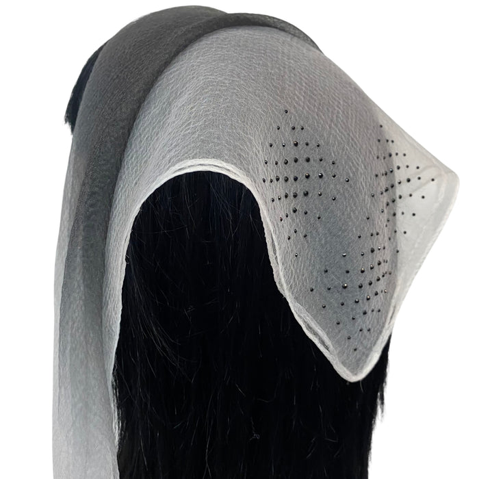 Square Cloud |Rhinestone | 3 Box |  Black/White/ Black