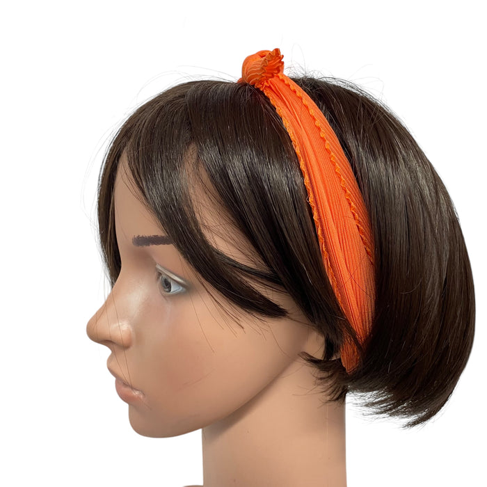 Polyester Pleated | Orange