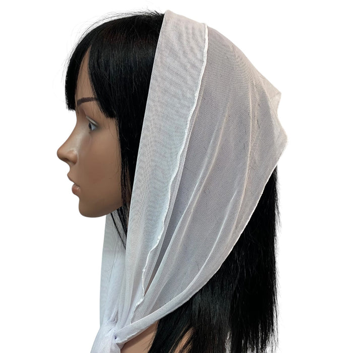 NEW! | Soft Net |  Long Scarf | White