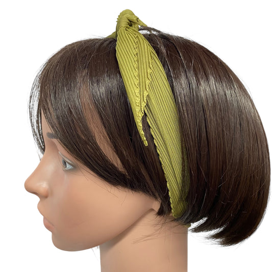 Polyester Pleated | Olive Green