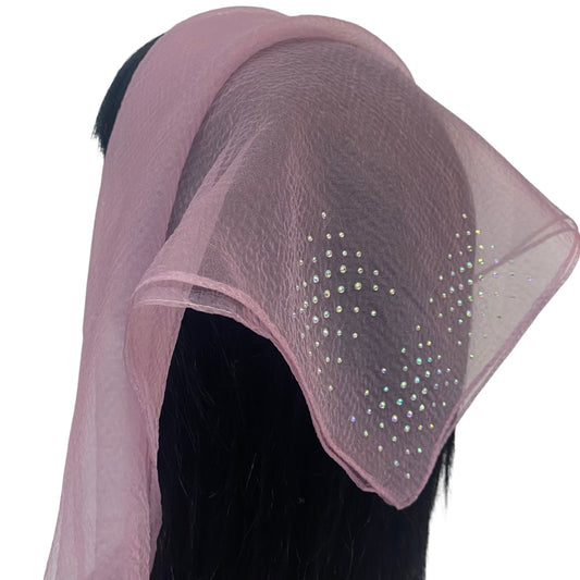 Square Rhinestone | 3-Box | Dusty Pink