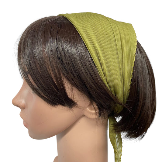 Polyester Pleated | Olive Green