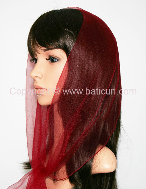 18-154 (Wide) | Oblong solid | Dark Maroon | 12''x50''