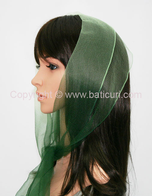 20 | Oblong Cloud | Light Green with Dark Green Edge 9"x50"