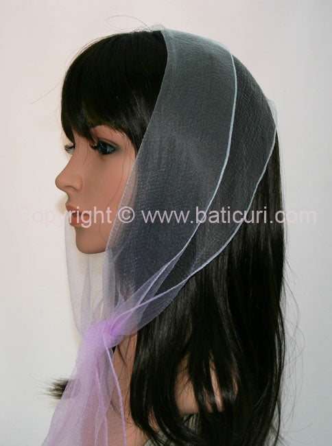 21-71(N) | Oblong Two-Tone | White/Lilac