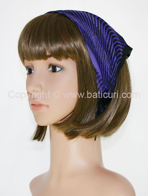 103-23 Pleated Italian Satin | Checkered | Purple