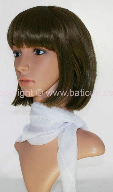 58-01 | Small Sheer Chiffon | White