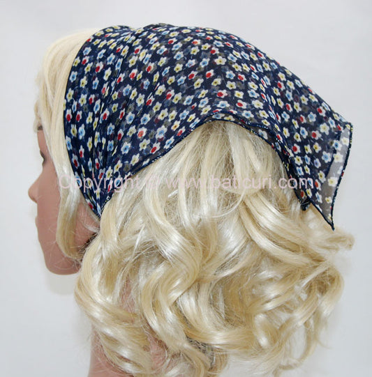 136-30 Navy Blue | Spring Flowers