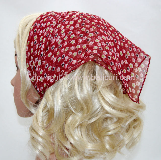 136-32 Burgundy | Spring Flowers