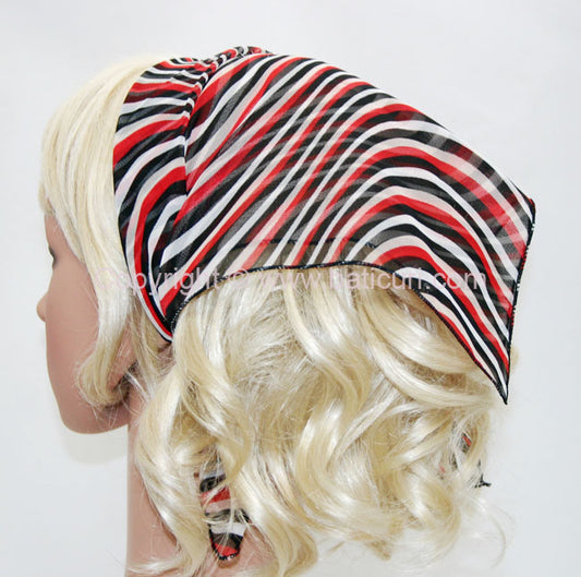 136-75 Red/Black/White | Stripes