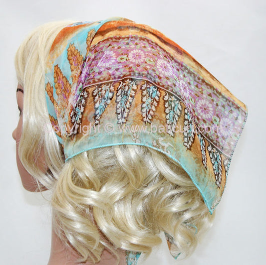 136-113 Teal | Abstract & Paisley