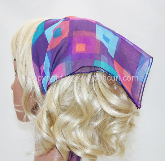 136-117 Purple | Multi-Colored Squares