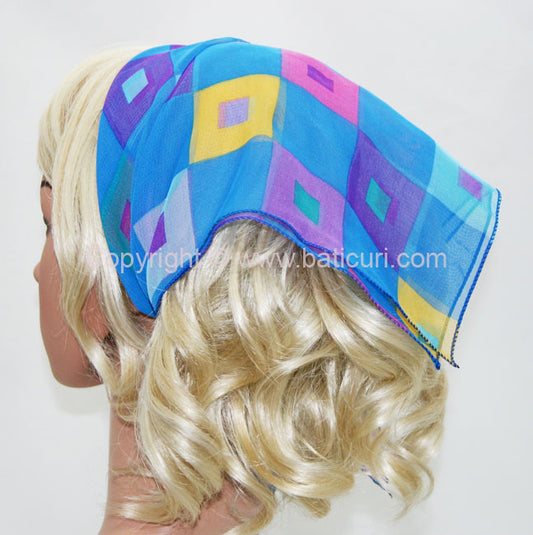136-118 Blue | Multi-Colored Squares