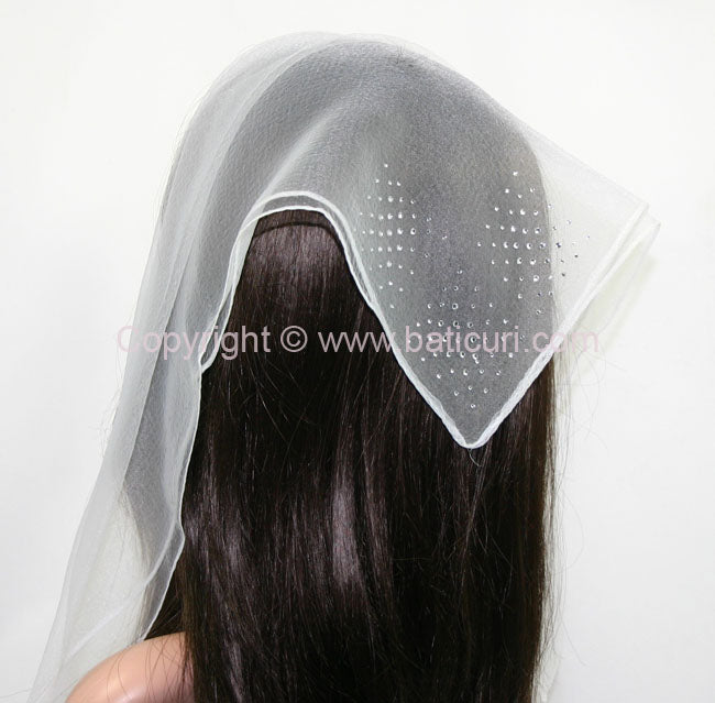 Square Rhinestone | 3-Box | White