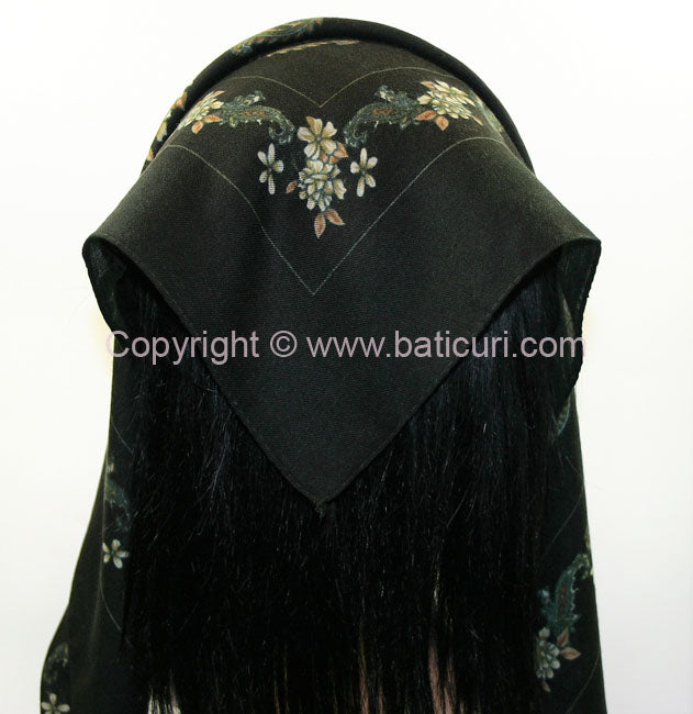 Traditional Scarves | Paisley | Black